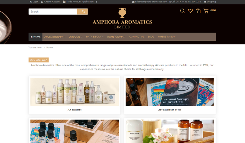 Amphora Aromatics Ltd Website