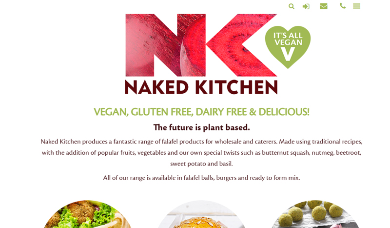 Naked Kitchen website